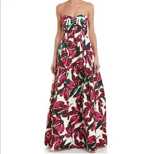 NWT MILLY Ava Floral Strapless A-Line Ball Gown NWT size 12